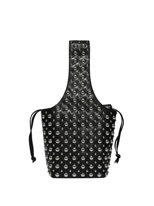 Borsa secchiello Debby in pelle vegana con borchie Liviana Conti | A6SA32Y69-0